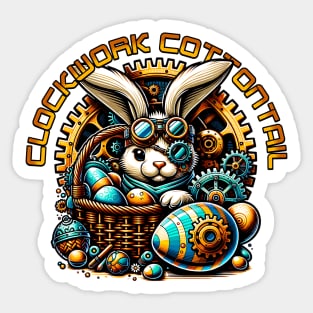 Steampunk Easter Bunny Sticker